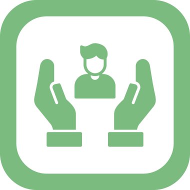 İnsani Yardım Simgesi Vektör İllüstrasyonu 