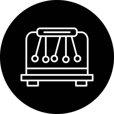 Basit Sarkacı simgesi vektör illüstrasyonu