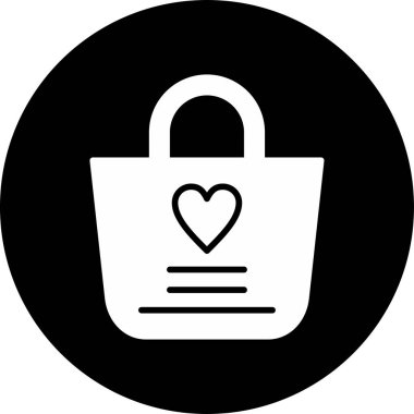 alışveriş çantası web simgesi, vektör çizim