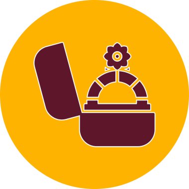 Alyans simgesi, vektör illüstrasyonu basit tasarım