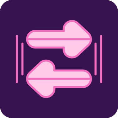 Basit ok simgesi vektör illüstrasyonu