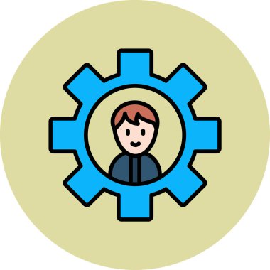 Adaptasyon. Web simgesi vektör illüstrasyonu