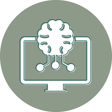 Öğrenmek. Web simgesi vektör illüstrasyonu