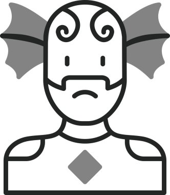 Süper kahraman ağ simgesi, vektör illüstrasyonu