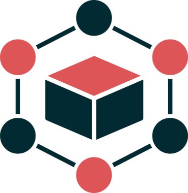 Engelleme zinciri. Web simgesi basit tasarım