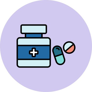 uyuşturucu ve hap ikonu vektör illüstrasyonu