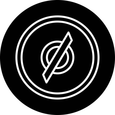 boş işaret simgesi, vektör illüstrasyonu basit tasarım