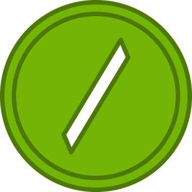 Slash modern simgesinin vektör illüstrasyonu