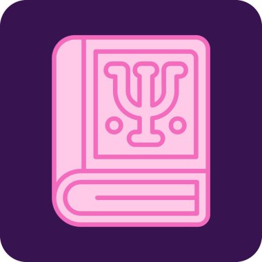 Psikolojik Eğitim Web ikonu vektör illüstrasyonu