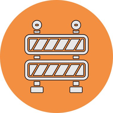 Yapı vektör simgesi altında, modern tasarım illüstrasyonu 