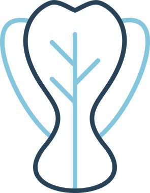 Bok Choy. Web simgesi basit illüstrasyon