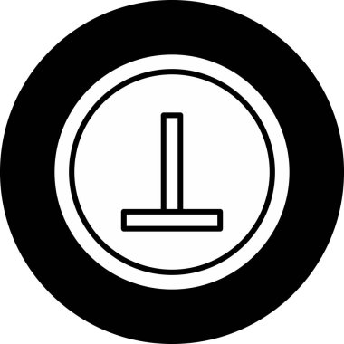 Beyaz arkaplan resimleme ile dikey simge tasarımı