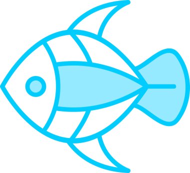 Balık. Web simgesi basit illüstrasyon 