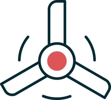 Pervane ağ simgesi, seo modern simgenin vektör illüstrasyonu 