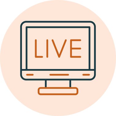 Yaşa. Web simgesi basit tasarım 