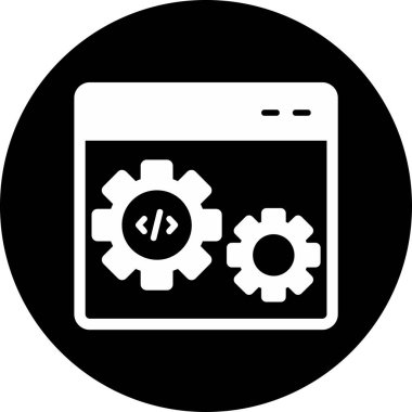 Konfigürasyon. Web simgesi basit tasarım