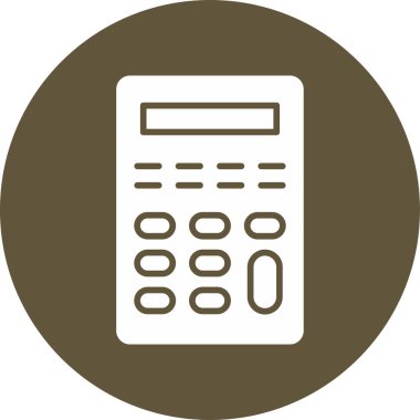 Calculator icon, vector illustration simple design