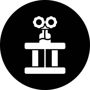 Bir tablo simgesinin vektör illüstrasyonu