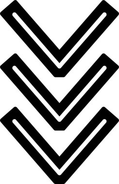 Basit ok simgesi vektör illüstrasyonu