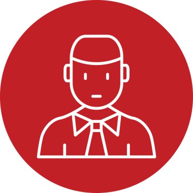 Erkek avatar. Web simgesi basit illüstrasyon