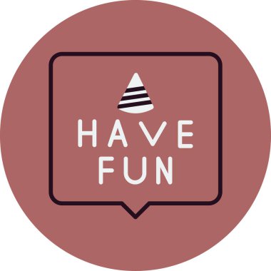 eğlenceli ifade simgesi, vektör illüstrasyonu