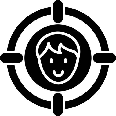 hedef simge, vektör illüstrasyonu basit tasarım