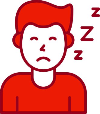 Sıkıldım. Web simgesi basit illüstrasyon