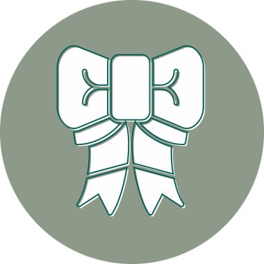 Kurdele yayı. Web simgesi basit illüstrasyon