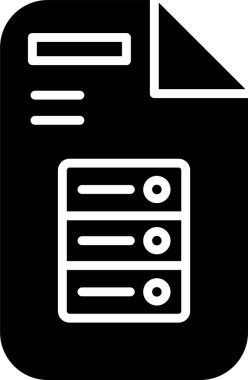 Sunucu. Web simgesi basit tasarım 