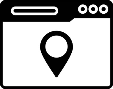 konum haritası işaretleyici vektörü