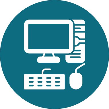 Basit Bilgisayar vektör illüstrasyonu