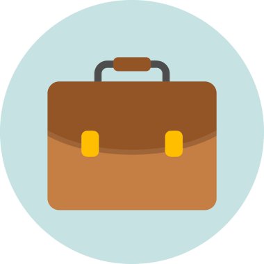 Çanta. Web simgesi basit illüstrasyon