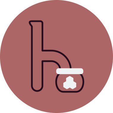 küçük harf h bal simgesi vektör illüstrasyonu