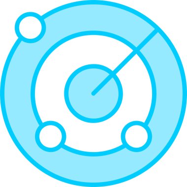 radar web simgesi vektör illüstrasyonu