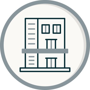 Office building. web icon simple illustration