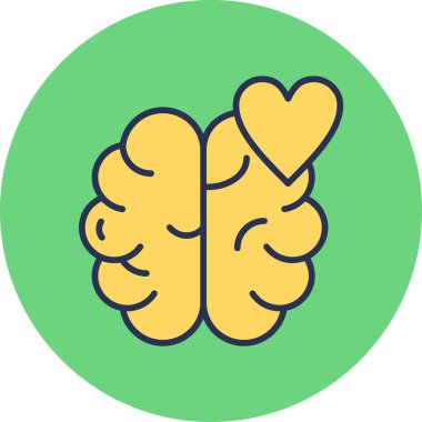 Zihinsel Sağlık ikonu konsept vektör çizimi