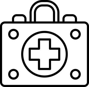 İlk yardım kiti vektör illüstrasyonu