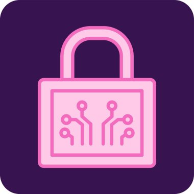 kilit web simge vektör çizim 