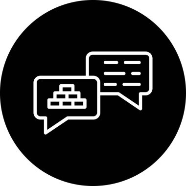 mobile chat. web icon simple design 