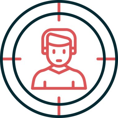 hedef simge, vektör illüstrasyonu basit tasarım