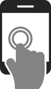 self servis. Web simgesi basit illüstrasyon