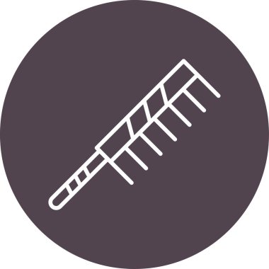 saç tarak ikonu vektör illüstrasyonu  