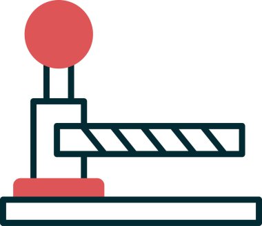 Bariyer ağ simgesi vektör illüstrasyonu