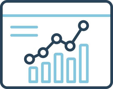 düz biçimli analiz iş veri simgesi