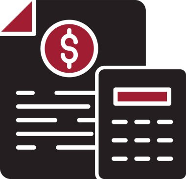 simple Accounting  flat icon vector illustration.