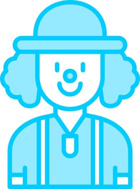 Soytarı. Web simgesi basit illüstrasyon