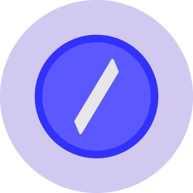 Slash modern simgesinin vektör illüstrasyonu