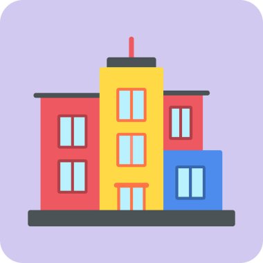 Şehre. Web simgesi basit illüstrasyon