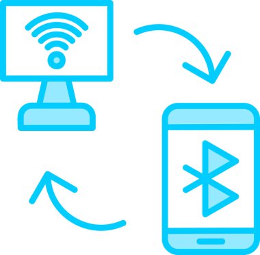 Ağ Bağlantısı. Web simgesi basit illüstrasyon
