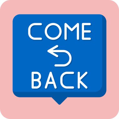 Geri Dön Simge Vektör Resimleri Beyaz Arkaplanda İzole Edildi